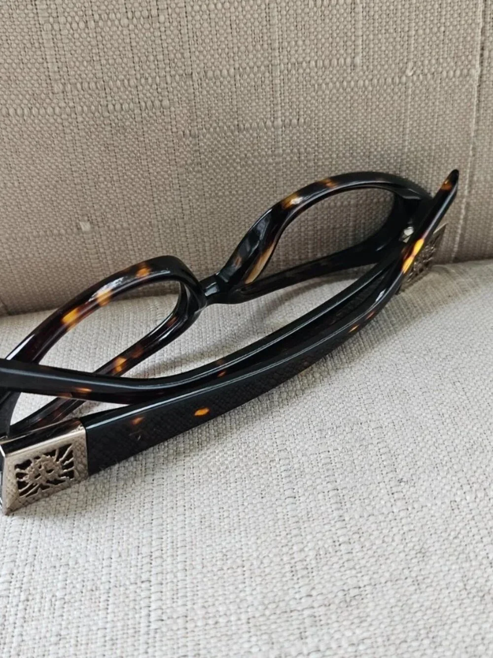Vintage Anne Klein Women Eyeglasses Frame AKNY3129 Eyewear Dark Brown Tortoise